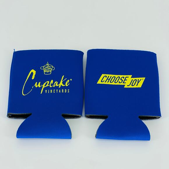 Cupcake Wine / Vineyards  Beer Bottle / Soda Can Koozies - Set of 2 - New - Picture 4 of 10